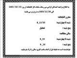 ساعت کاری ایام امتحانات پایان ترم کتابخانه دانشکده داروسازی