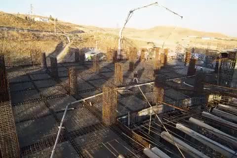 تایمس لپ اجرای بلوک c بیمارستان 1500